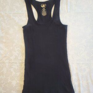 Vintage Y2K OP Racerback Tank Top Black Medium